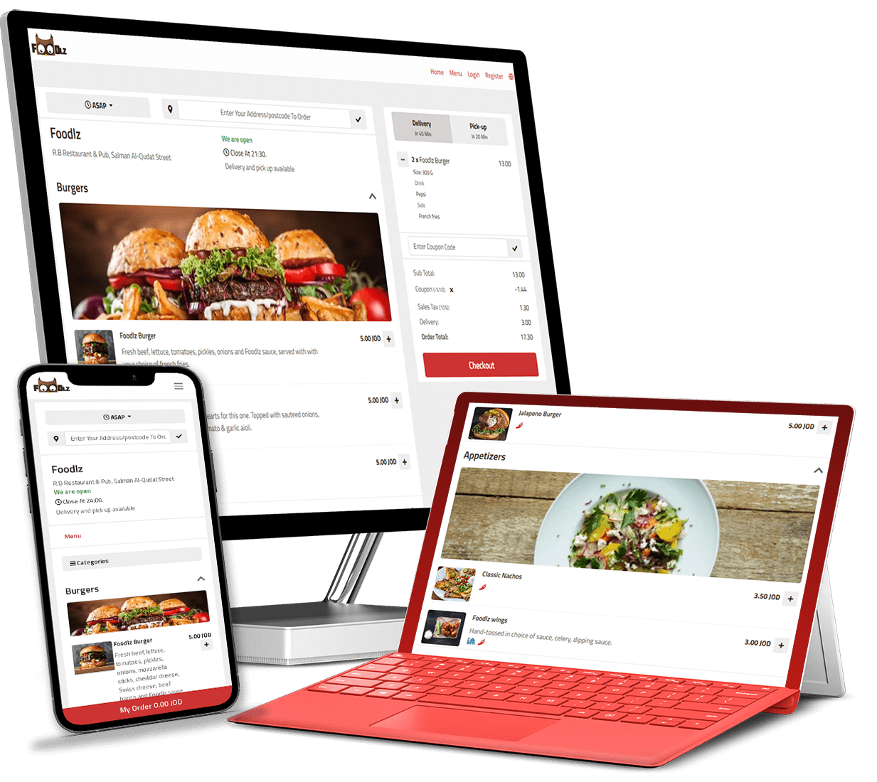 ¡Construye tu sitio web de restaurante!